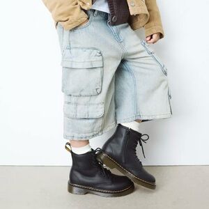 Dr. Martens Black Kids Boots